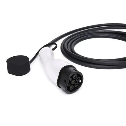 Type 2 to Type 2 Charging Cable 5m 22kW 32A — Close-Up Detail